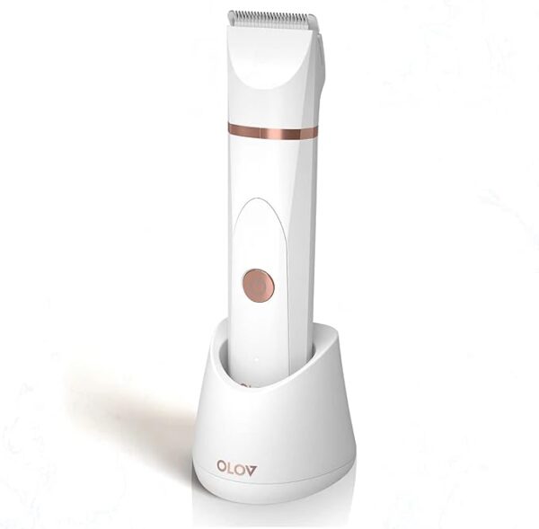 OLOV Bikini Trimmer Women - Wet/Dry Body Shaver Groomer, Replaceable Ceramic Blade Heads,