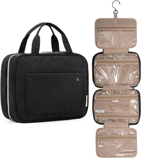 BAGSMART Toiletry Bag Travel Bag with Hanging Hook,
