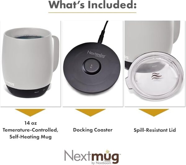 Nextmug - Temperature-Controlled, Self-Heating Coffee Mug - Image 5