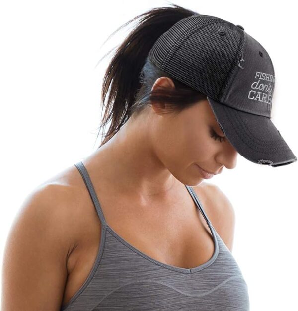 Speedy Pros Womens Ponytail Cap Fishing Hair - Image 4