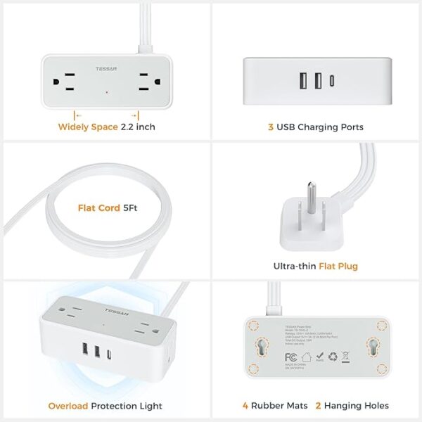 Surge Protector Power Strip - Image 2