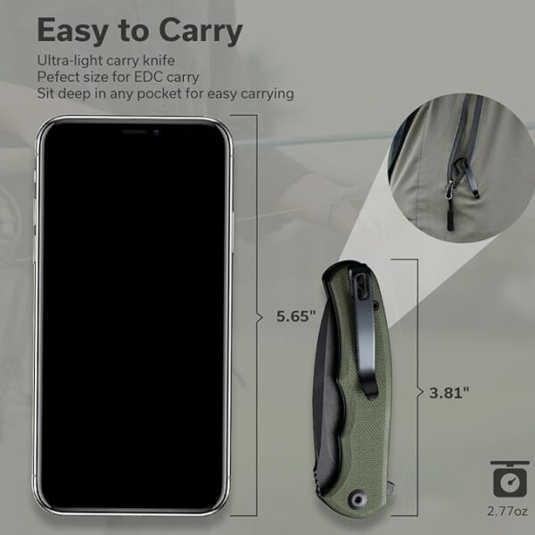 CIVIVI Mini Praxis Folding Pocket Knife - Image 4