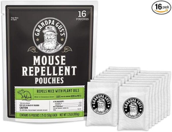Grandpa Gus's Natural Mouse Repellent Pouches,