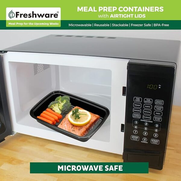Compartment Food Storage Containers with Lids - Image 2