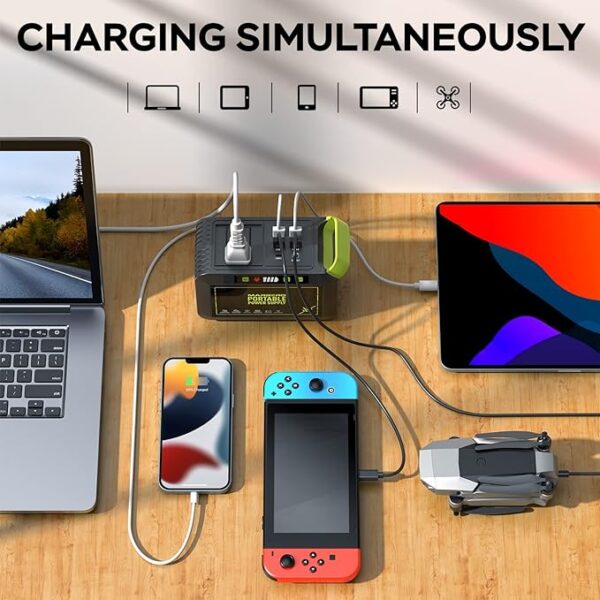 MARBERO Portable Power Station 88Wh Camping Lithium Battery Solar - Image 5