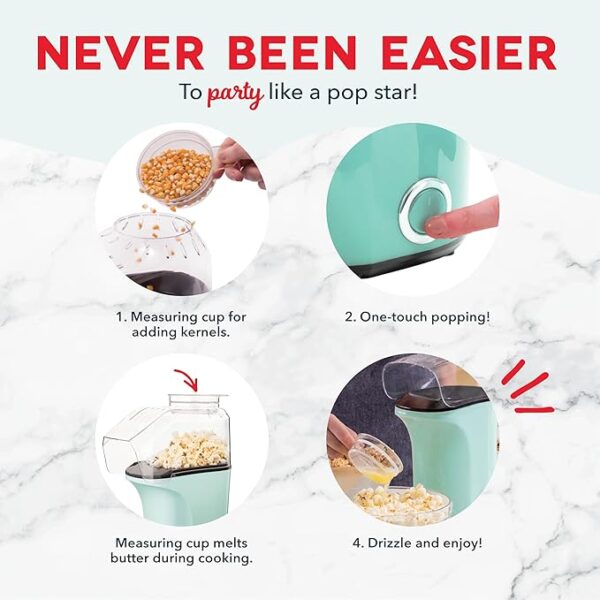 DASH Hot Air Popcorn Popper Maker - Image 3