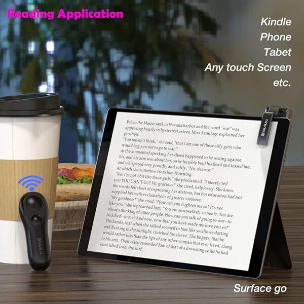 SK SYUKUYU RF Remote Control Page Turner for Kindle Reading Ipad - Image 3