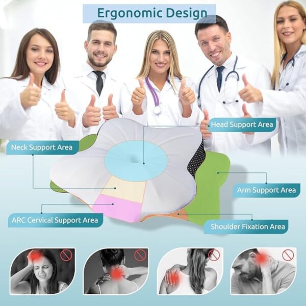 DONAMA Cervical Pillow for Neck Pain Relief - Image 3