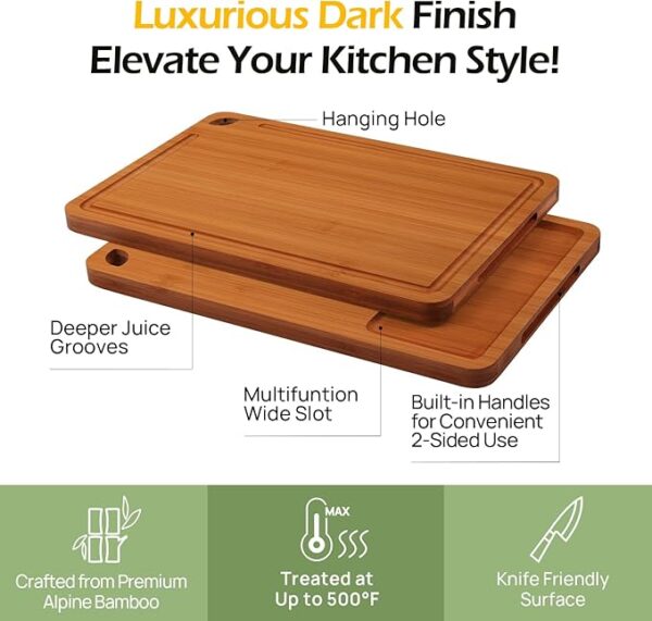 Bamboo Cutting Board, - Image 6