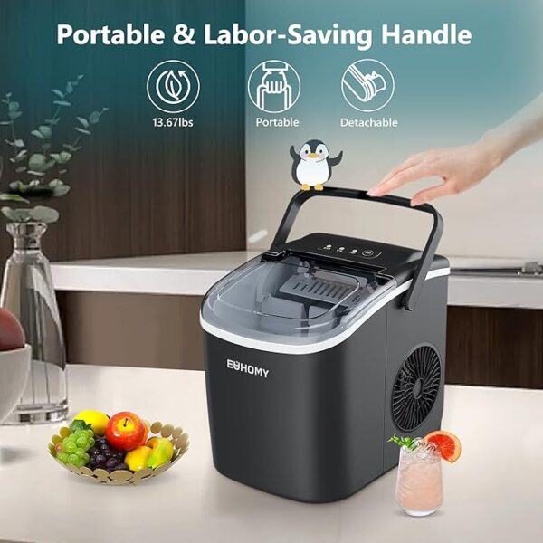 EUHOMY Countertop Ice Maker Machine - Image 3