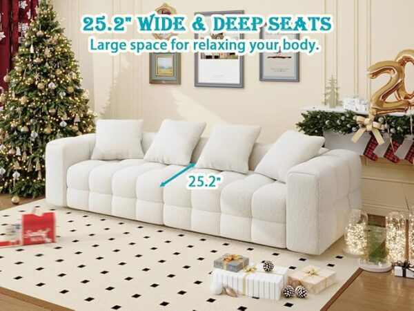 101" Cloud Couch, Home Sofa Living Room with Deep Seats - Image 4