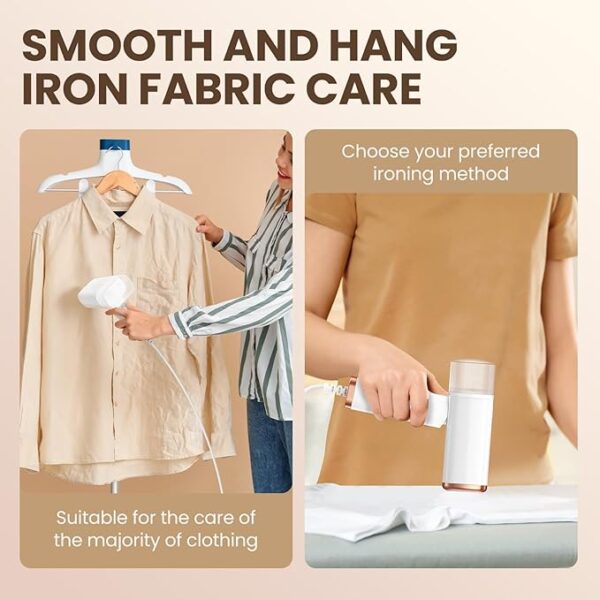 Portable Handheld Steam Garment Steamer Foldable: - Image 2