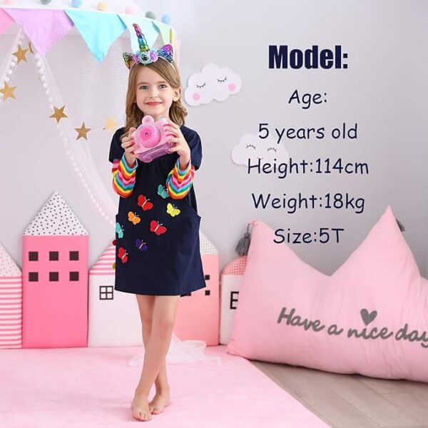 VIKITA Winter Girls Dresses School Outfits - Image 3