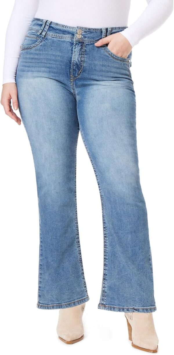 WallFlower Luscious Curvy Bootcut Jeans for Women Mid - Image 5