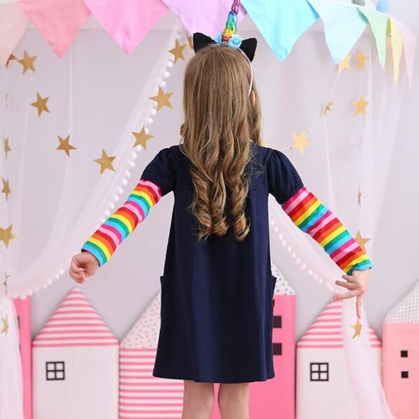 VIKITA Winter Girls Dresses School Outfits - Image 5