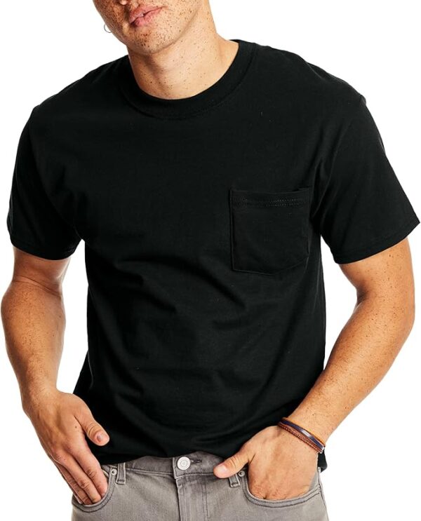 Hanes Men's Heavyweight Pocket T-Shirt