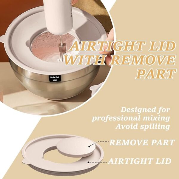 Mixing Bowls with Airtight Lids Set, - Image 3