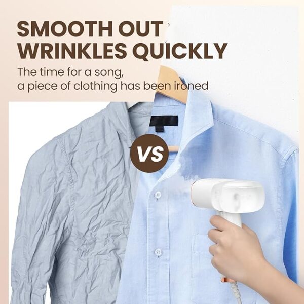 Portable Handheld Steam Garment Steamer Foldable: - Image 3