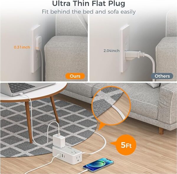 Surge Protector Power Strip - Image 4