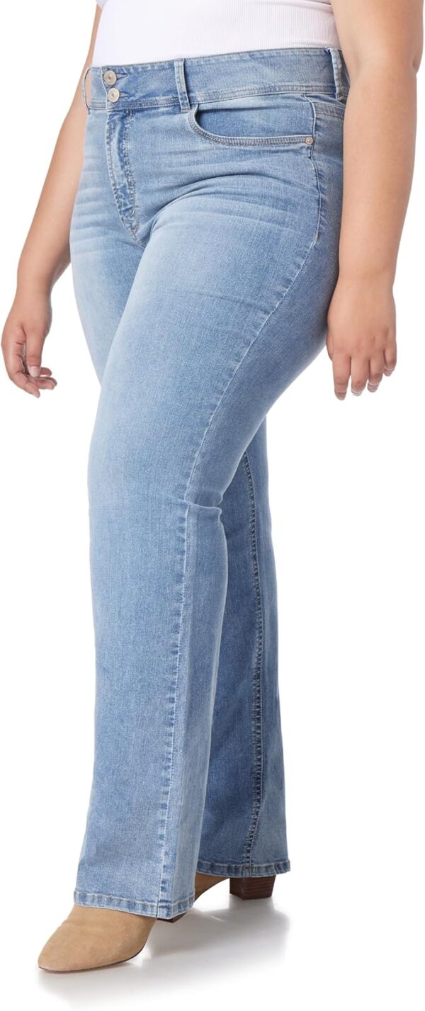 WallFlower Luscious Curvy Bootcut Jeans for Women Mid