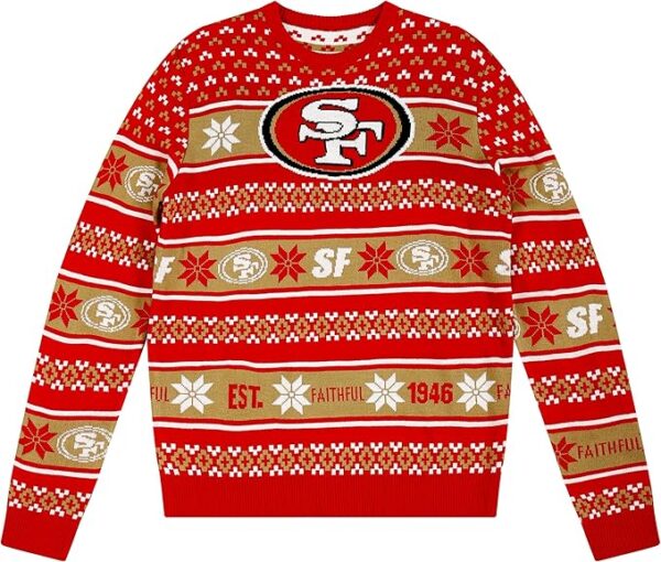 FOCO NFL Team Big Logo Ugly Sweater