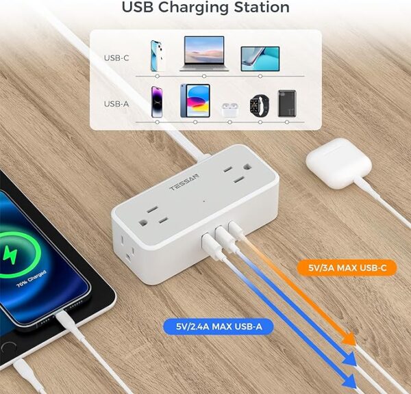Surge Protector Power Strip - Image 5