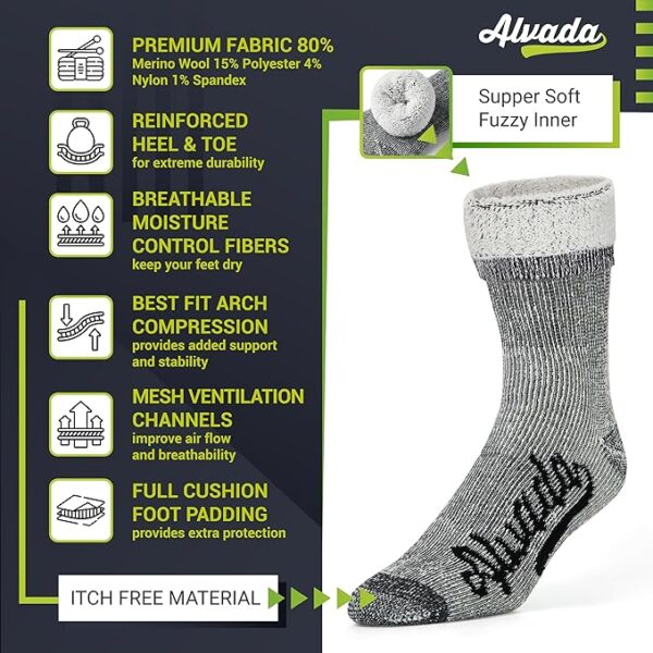 Winter Boot Sock For Men & Women 3 Pairs - Image 4