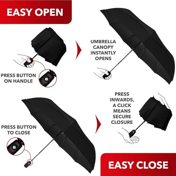 Repel Umbrella Windproof Travel Umbrellas for Rain - Image 4