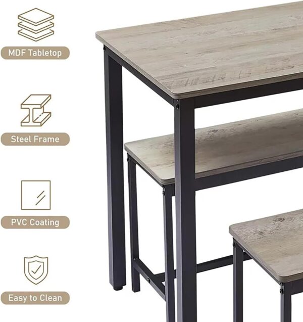 Dining Table Set for 4 - Image 3
