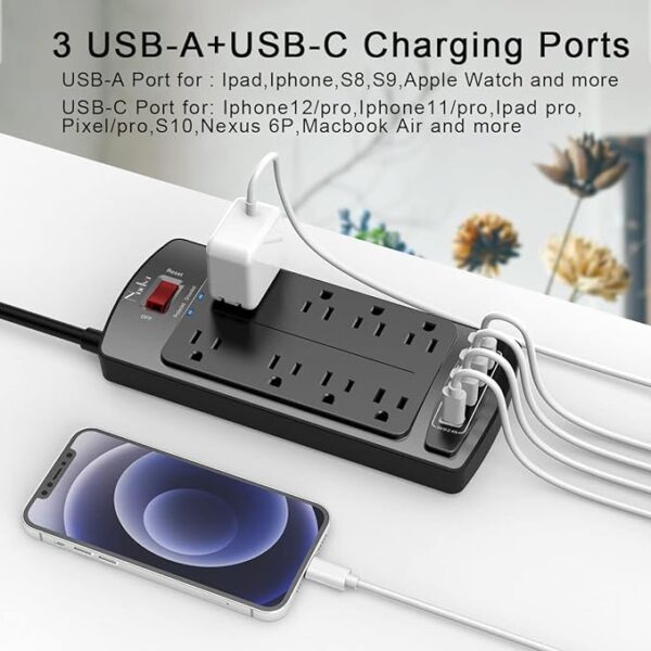 Surge Protector Power Strip - Image 2