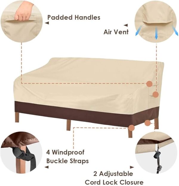 Vailge Heavy Duty Patio Sofa Cover - Image 2