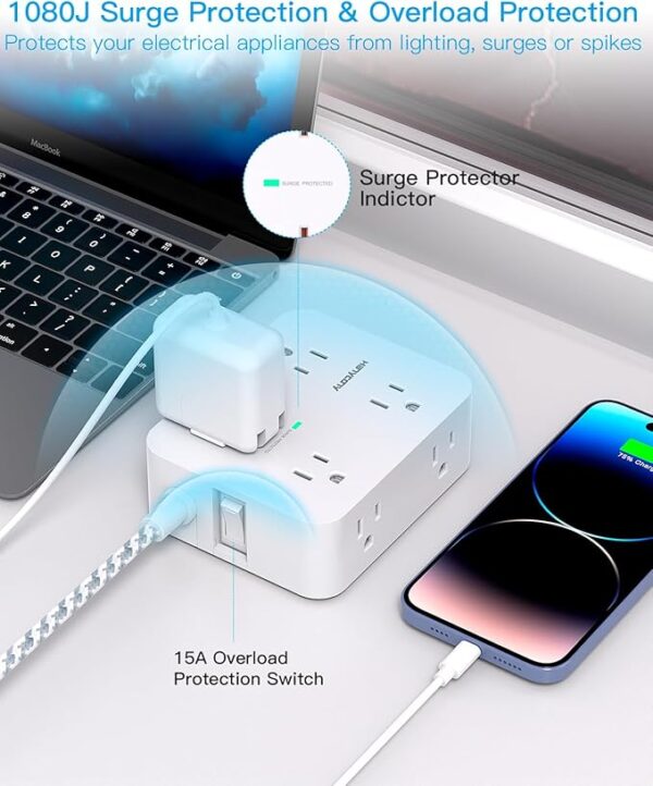 Surge Protector Power Strip - Image 6