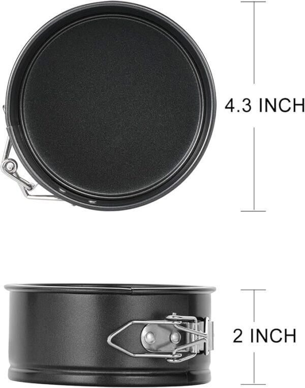 4 Piece Small Nonstick Cheesecake Pan for Mini Cheesecakes - Image 2