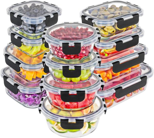 Magic Mill Glass Storage Containers with lids Set