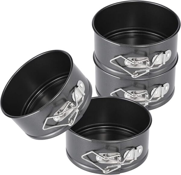 4 Piece Small Nonstick Cheesecake Pan for Mini Cheesecakes