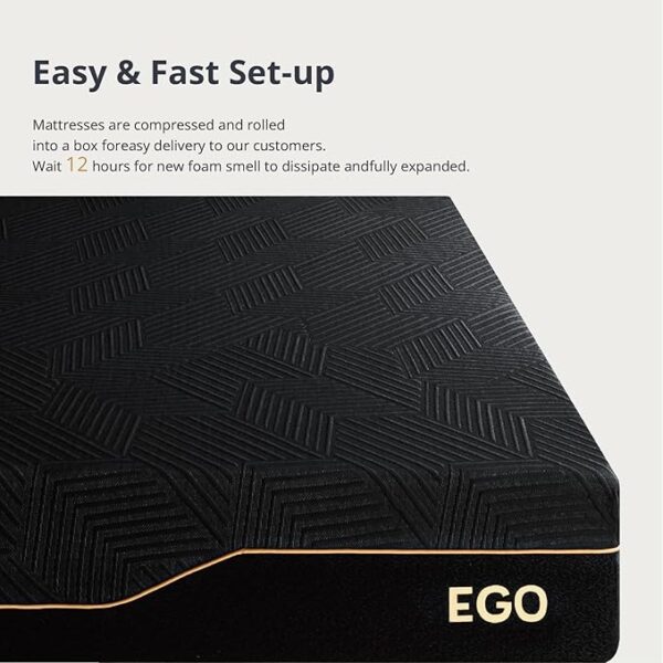 EGOHOME 14 Inch King Size Memory Foam Mattress for Back Pain - Image 4