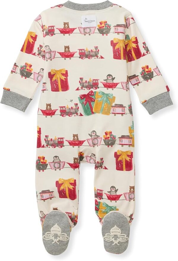Burt's Bees Baby Boys' Sleep and Play Pjs, 100% Organic Cotton - Image 3