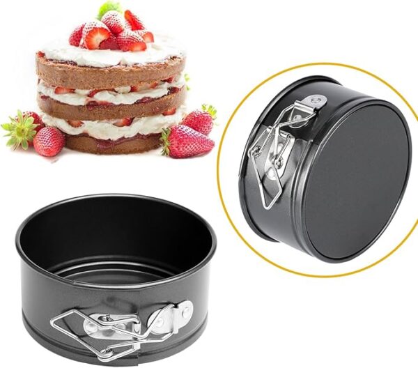 4 Piece Small Nonstick Cheesecake Pan for Mini Cheesecakes - Image 4