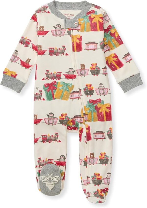 Burt's Bees Baby Boys' Sleep and Play Pjs, 100% Organic Cotton