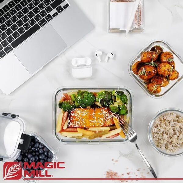 Magic Mill Glass Storage Containers with lids Set - Image 5