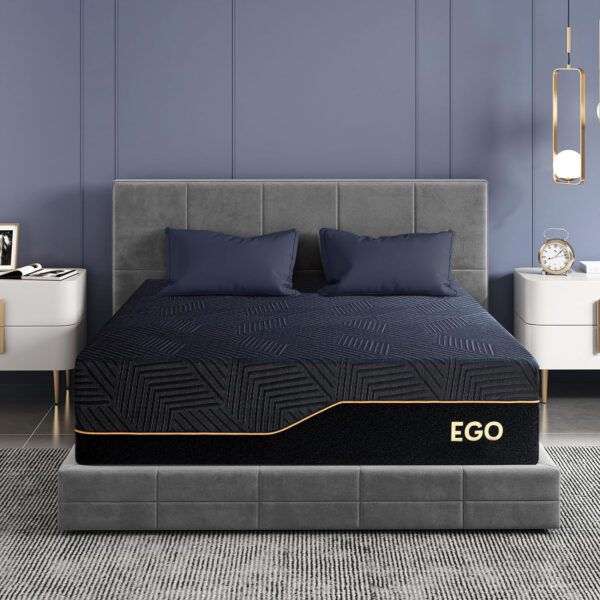 EGOHOME 14 Inch King Size Memory Foam Mattress for Back Pain