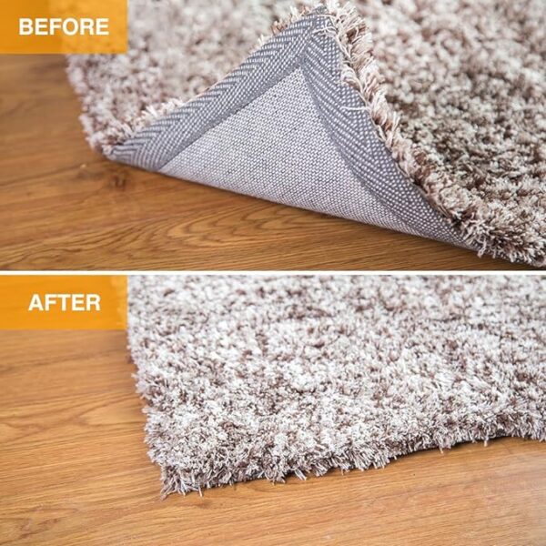 Home Techpro Rug Pad Gripper for Hardwood Floors No Damage - Image 3
