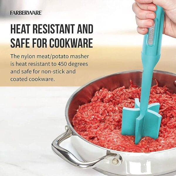 Farberware Heat Resistant Nylon Meat and Potato Masher - Image 4