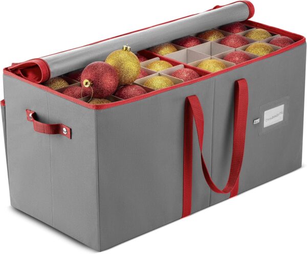 Zober Large Christmas Ornament Storage Box - Image 5