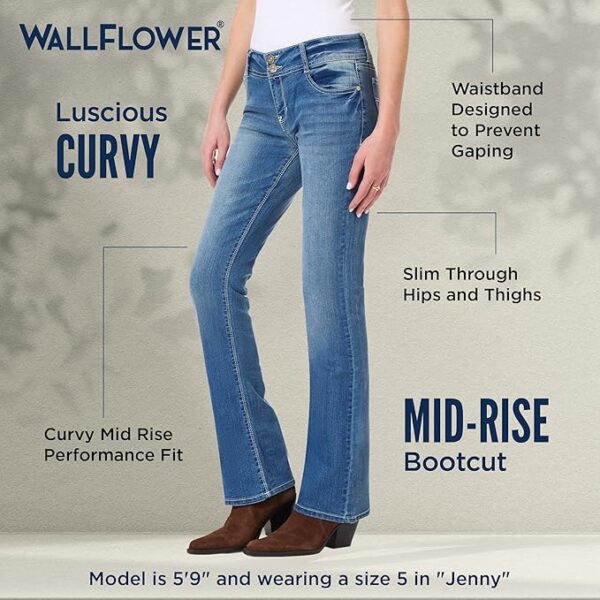 WallFlower Luscious Curvy Bootcut Jeans - Image 6