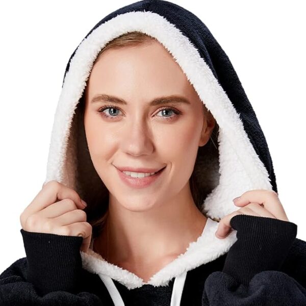 Comfy Sherpa Sweatshirt Pullover Jacket - Image 2