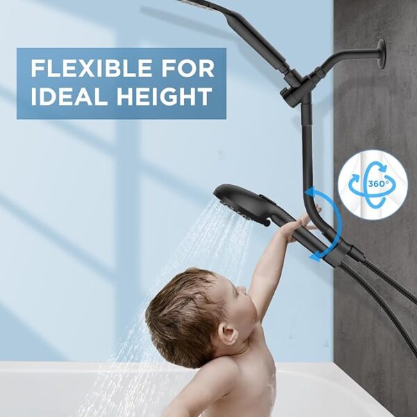 Dual Filtered Rain Shower Head Combo - Image 2