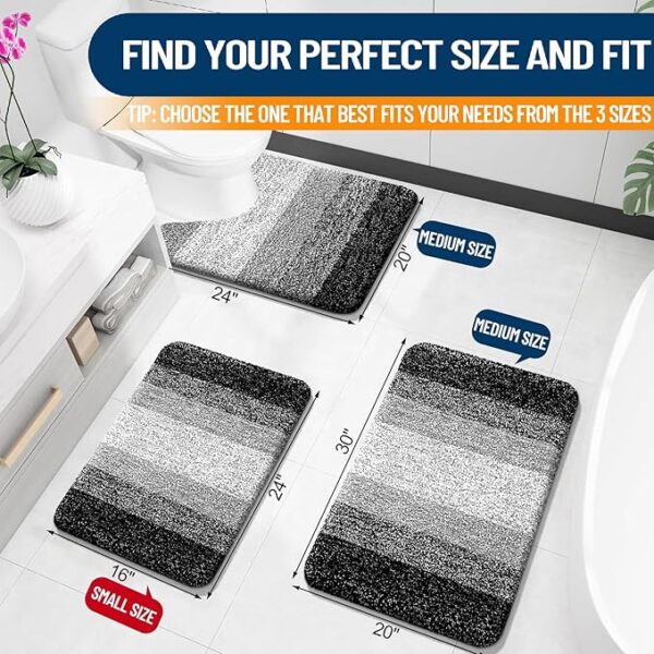 OLANLY Bathroom Rugs Mat - Image 4
